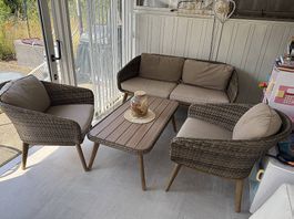 Gartenlounge-Set inkl. Hängesessel  Sehr guter Zustand