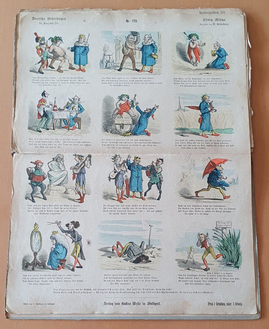 Libri: Deutsche Bilderbogen Jung und Alt 1870 – Usato da Kreuzlingen venduto da Rschweiz1 1