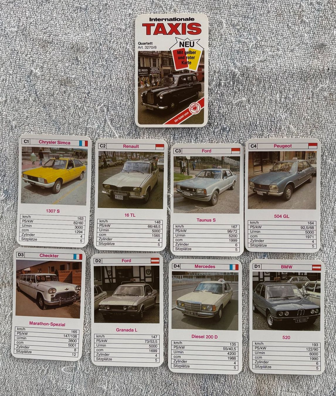 Giochi: QUARTETT INTERNATIONALE TAXIS – Usato da Ostermundigen venduto da crazy-horse-1840 1