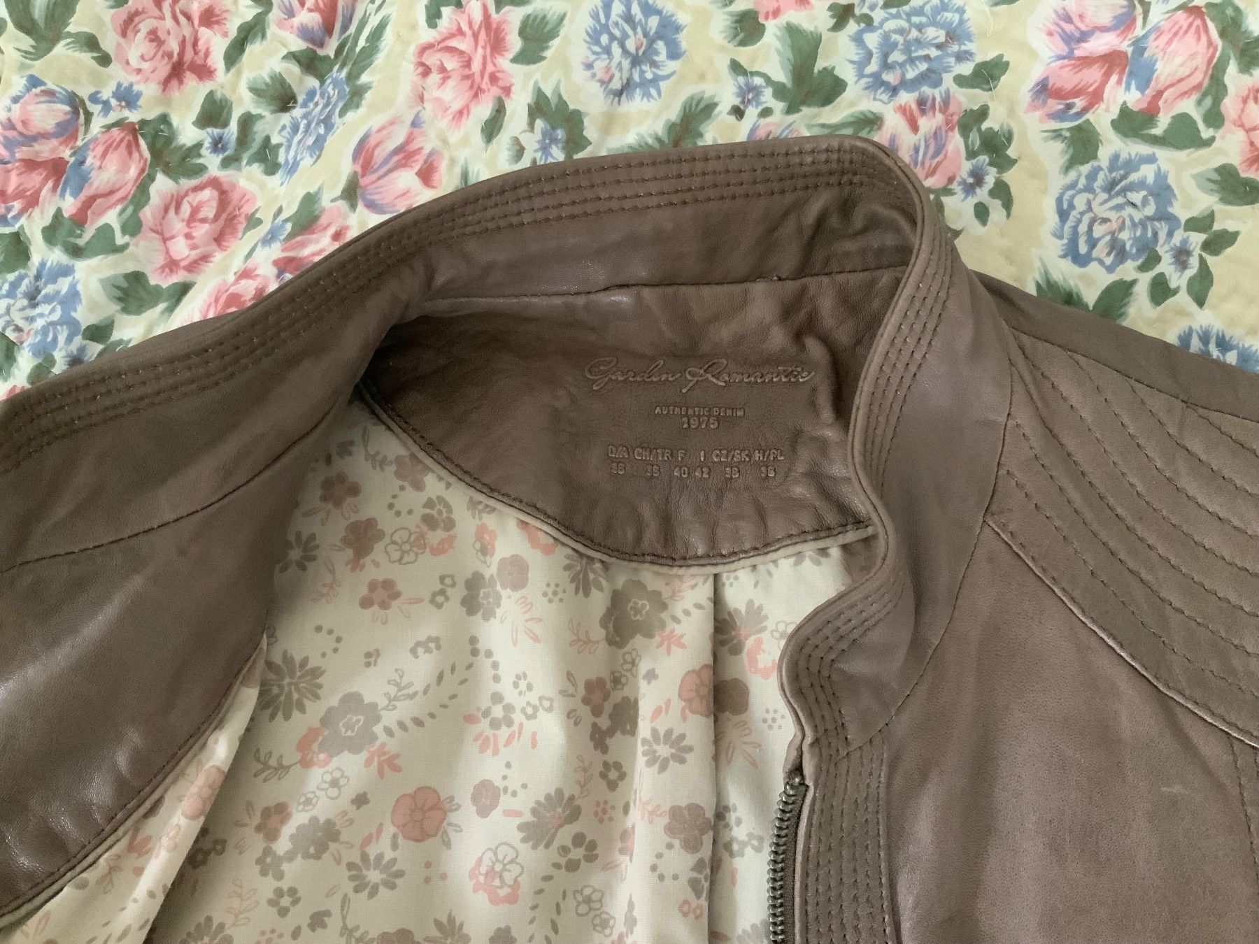Jacken: Lederjacke braungrau Gr. 38 – Gebraucht aus Grünen von Coia 4