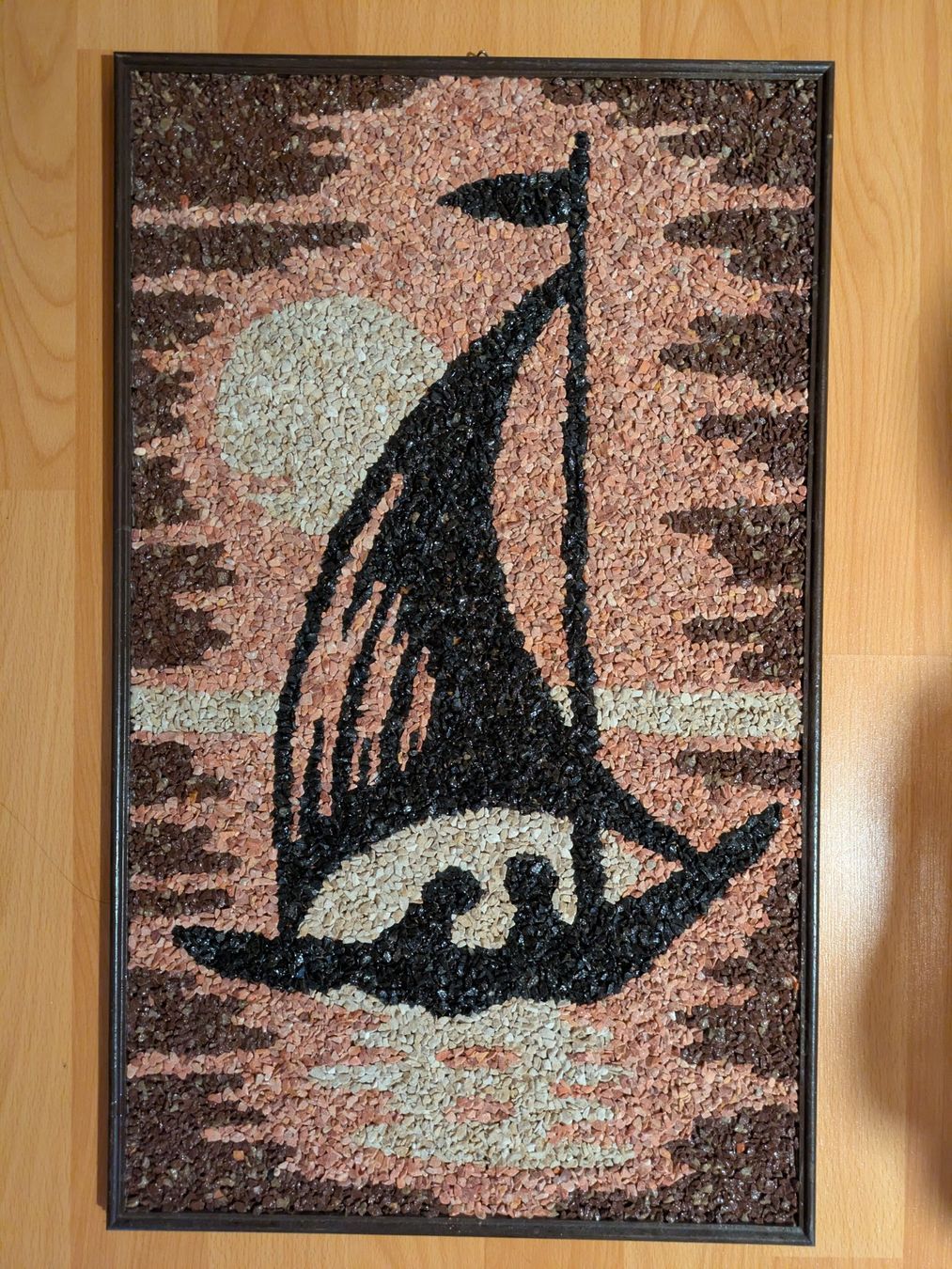 Gemälde: stone painting sunset – Gebraucht aus Matran von Taragor