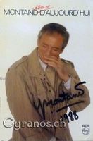 Yves Montand (1921-1991)  Schauspieler - Autogramm