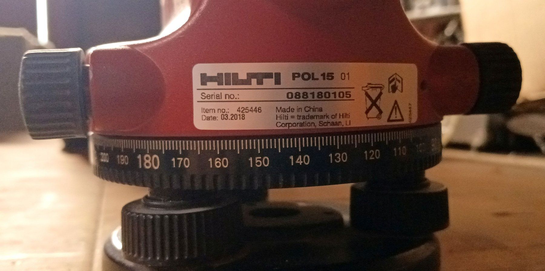 Hilti Messen: HILTI POL 15 Nivelliergerät – Defekt aus Fanas von Skyman 2