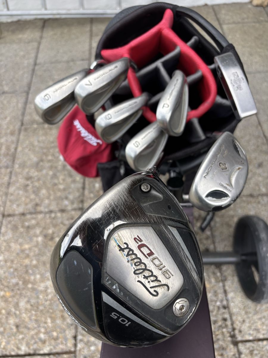 Mazze & Set: Golf Set mit Elektro Trolly Schläger Niklaus – Usato da Bachs venduto da erfolg06 1