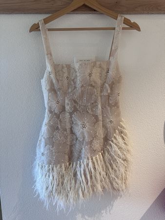 Mini dress beige (new condition)