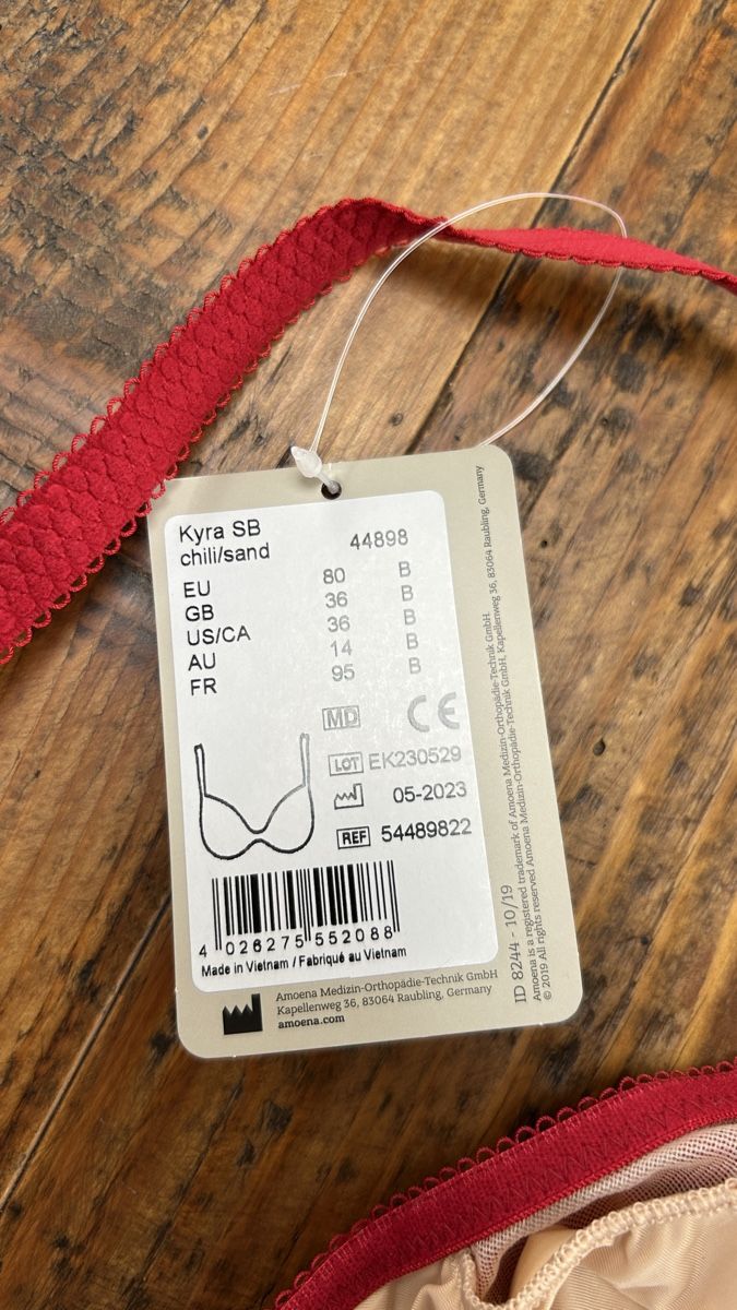 Altra biancheria intima: BH Amoena NEU - Rot – Nuovo (secondo la descrizione) da Erlinsbach venduto da Basi67 4