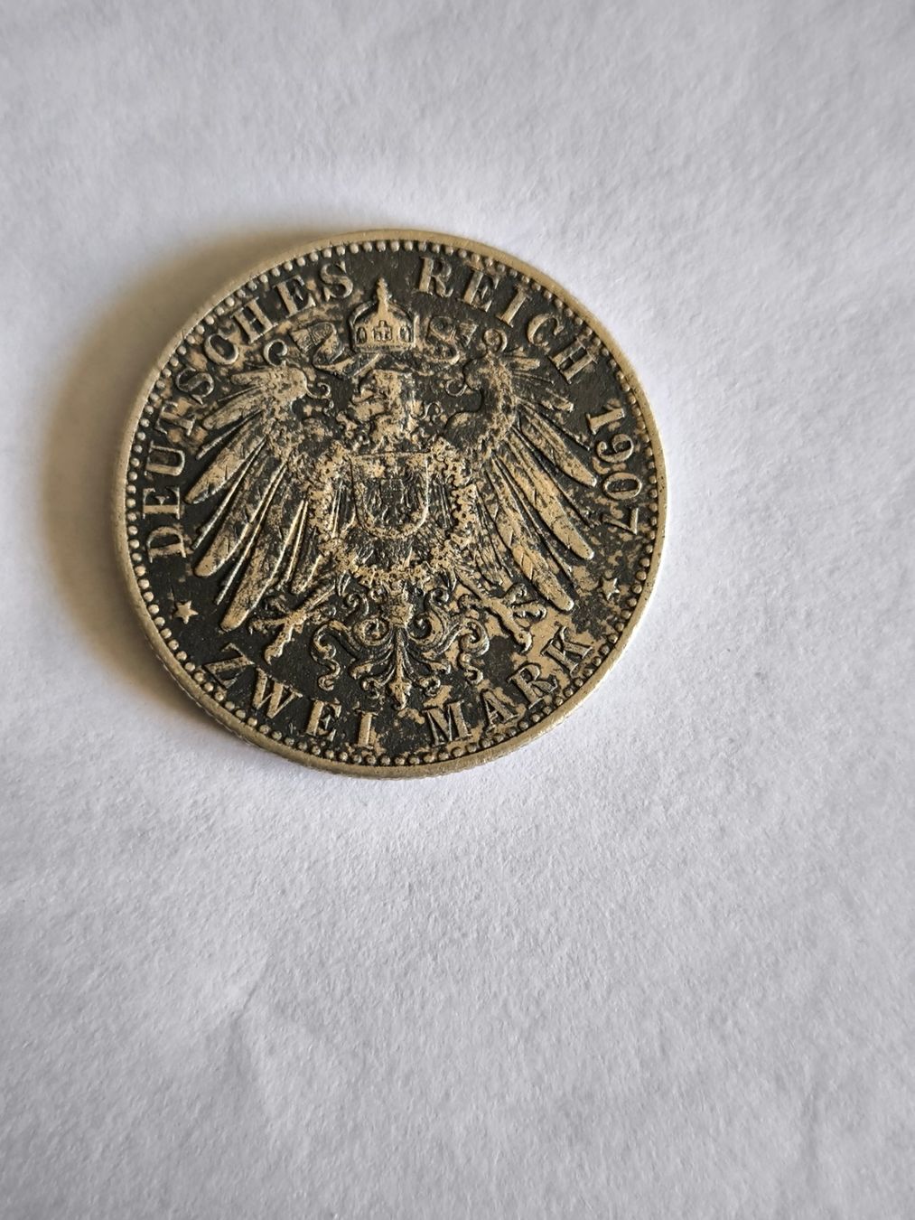 Tutti le monete: Deutsches Kaiserreich / 2 Mark 1907 – Usato da Rorschacherberg venduto da snOOpydOg11 6