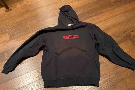 Fila Kapuzenpullover Unisex schwarz Grösse L