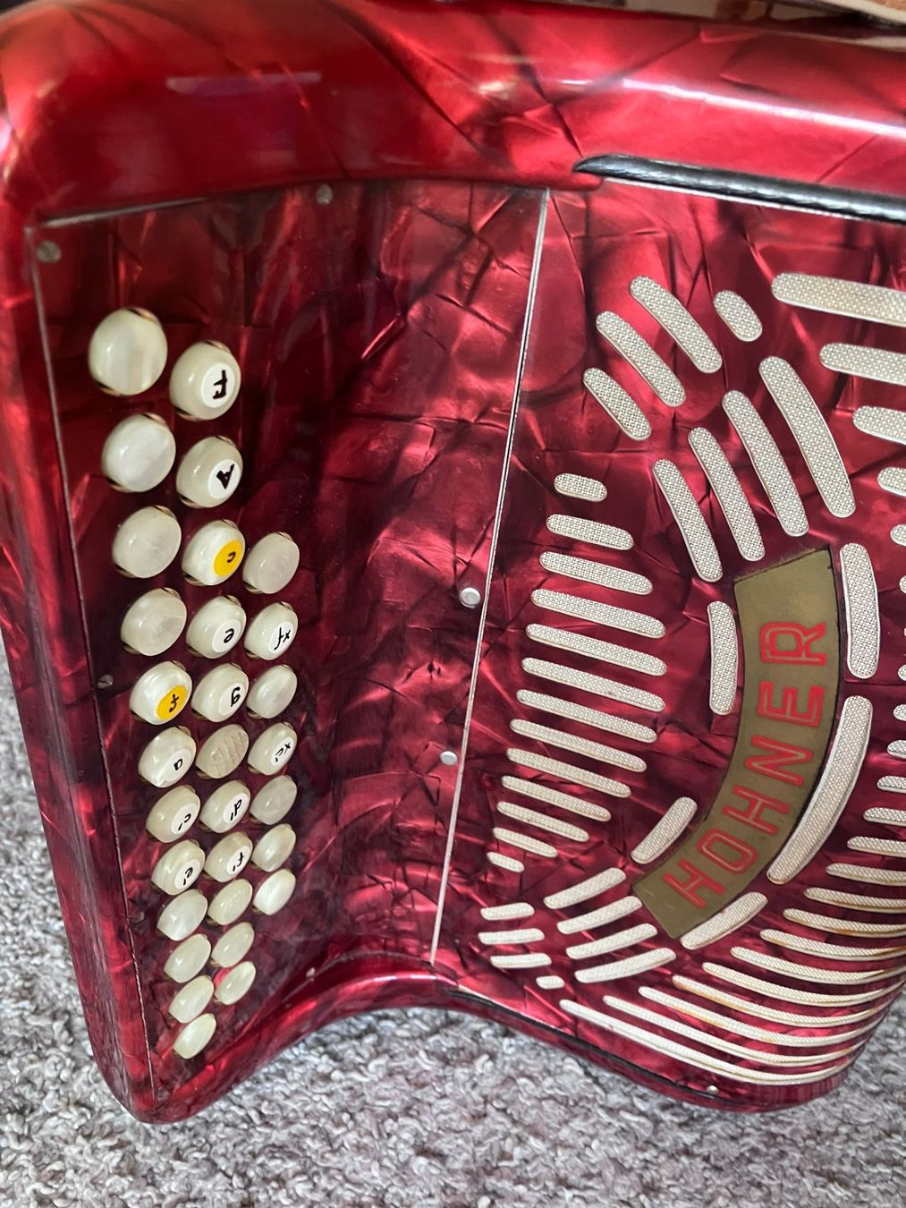 Hohner Strumenti musicali: Diatonisches Akkordeon mit Knöpfen – Usato da Meilen venduto da Melcolm 2