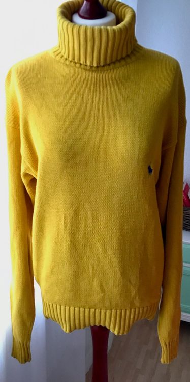 Ralph Lauren Rollkragen-Pulli, Pullover, Damen, M 38-40 gelb