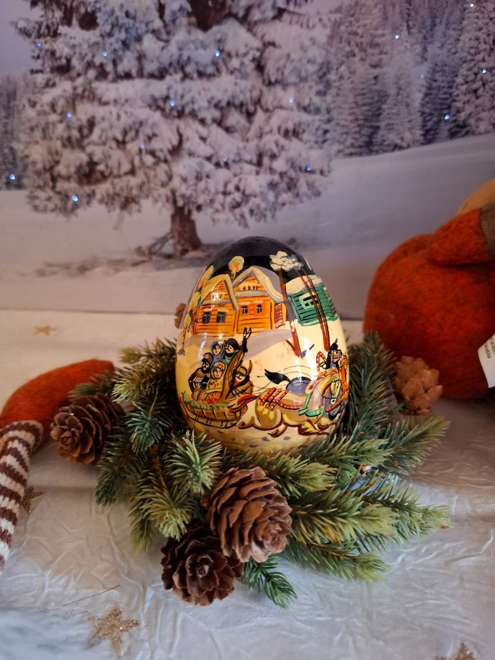 Alle Dekorationen: 2 WICHTEL MIT KLANG - EI WINTERMOTIV – Neu (gemäss Beschreibung) aus Gretzenbach von schibaya 4