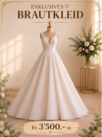 Exklusives Brautkleid inkl. Cape & Reifrock