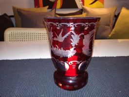 SCHÖNES KRISTALLGLAS MIT WILDMOTIVEN