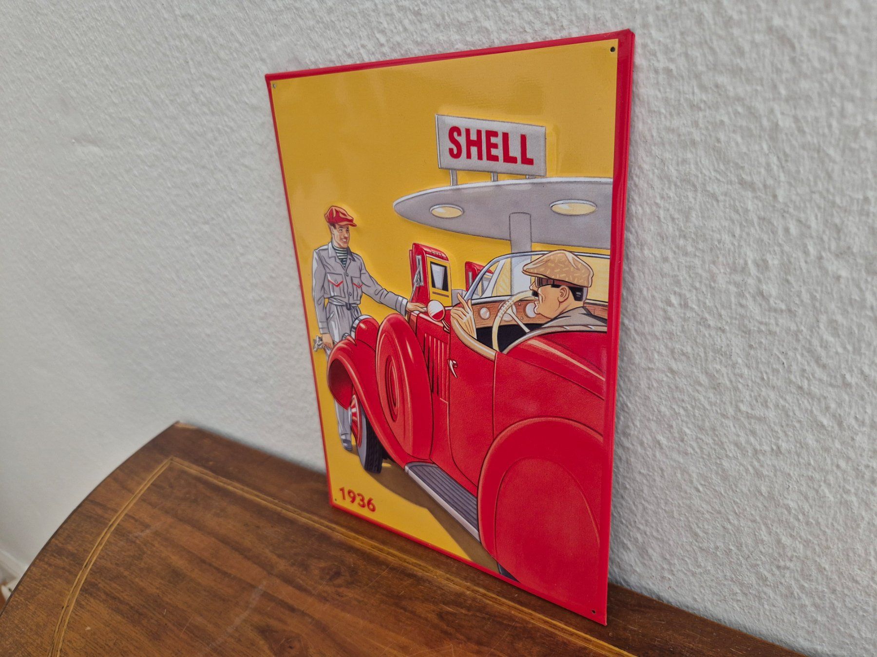 Shell Schilder: Blechschild Shell Tankstelle Tanksäule Limitiert 1996 Blech – Gebraucht aus Schaffhausen von pfanis09 4