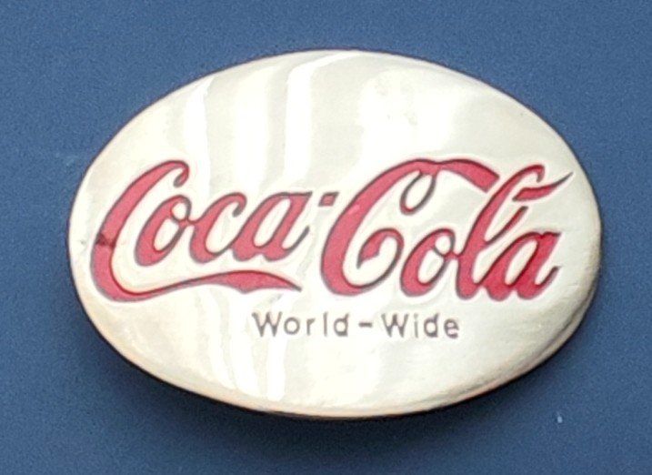 Coca-Cola Fibbie per cinture: Coca-Cola Gürtelschnalle  stark glänzend – Usato da Pfäffikon ZH venduto da Colacity