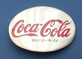 Coca-Cola Gürtelschnalle  stark glänzend