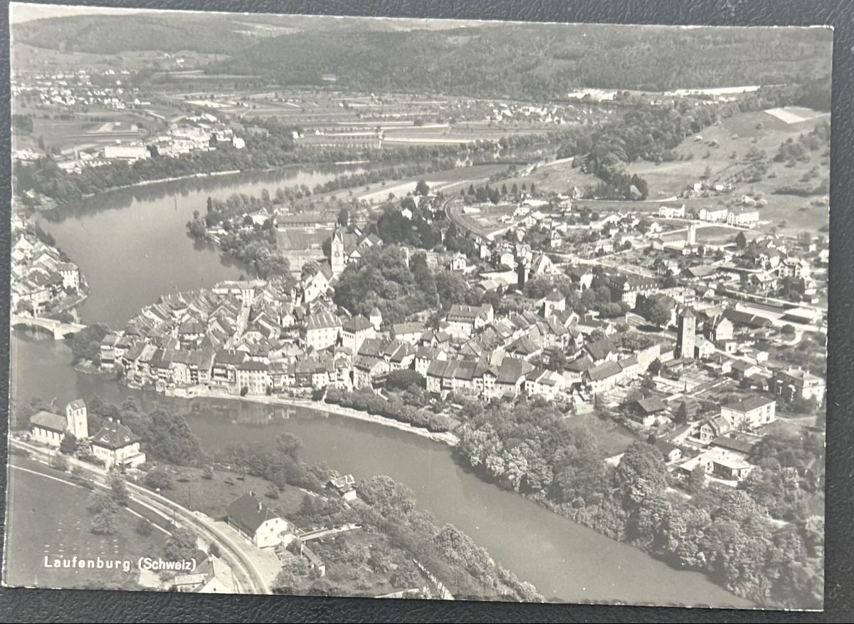 Cartoline postali: Flugaufnahme Laufenburg  – Usato da Horw venduto da Tellbub