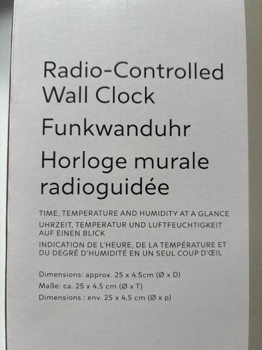 Orologi da terra & Orologi da parete: Horloge murale radioguidée – Nuovo e nell'imballaggio originale da La Chaux-de-Fonds venduto da Crista-Line 3