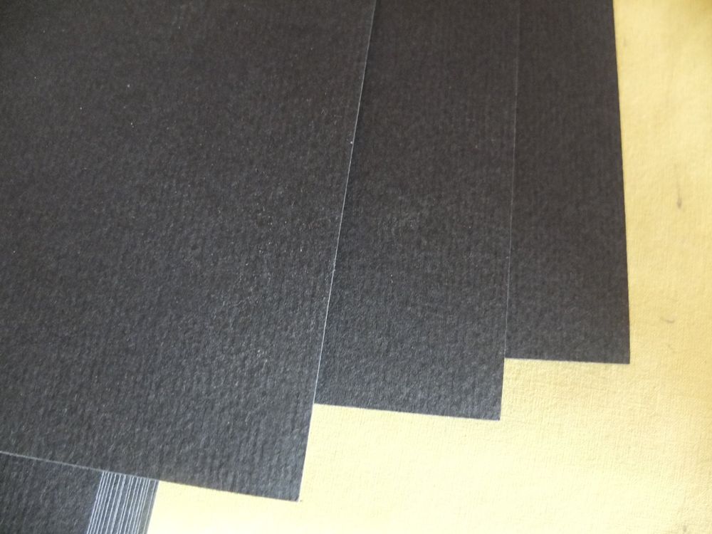 Tonzeichenkarton R.S.V.P. schwarz 216g/qm 50x70cm 5 Bogen (Neu (gemäss ...