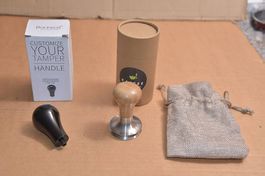 Tamper 51 mm Kaffeemacher NEU Eichengriff + Zusatzgriff