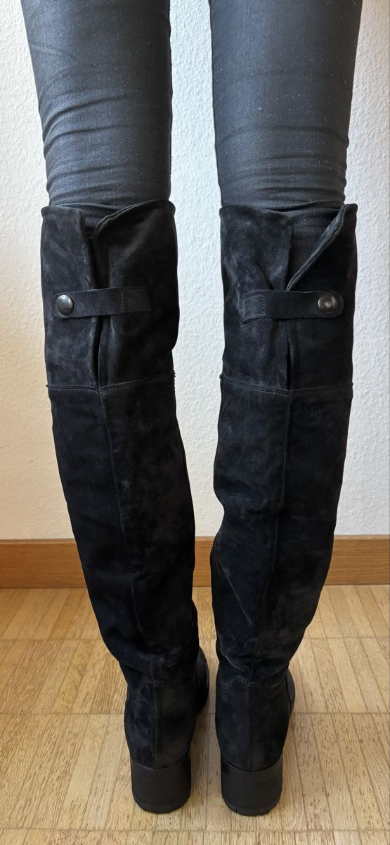 Scarpe da donna: Stiefel, Gr. 37, Schwarz, Wildleder – Usato da Zürich venduto da Minixxs 2