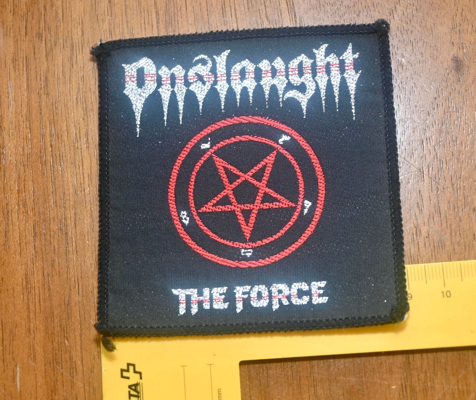 Schallplatten: VINTAGE Onslaught PATCH The Force BADGE – Gebraucht aus Pfaffhausen von mono_rec 1
