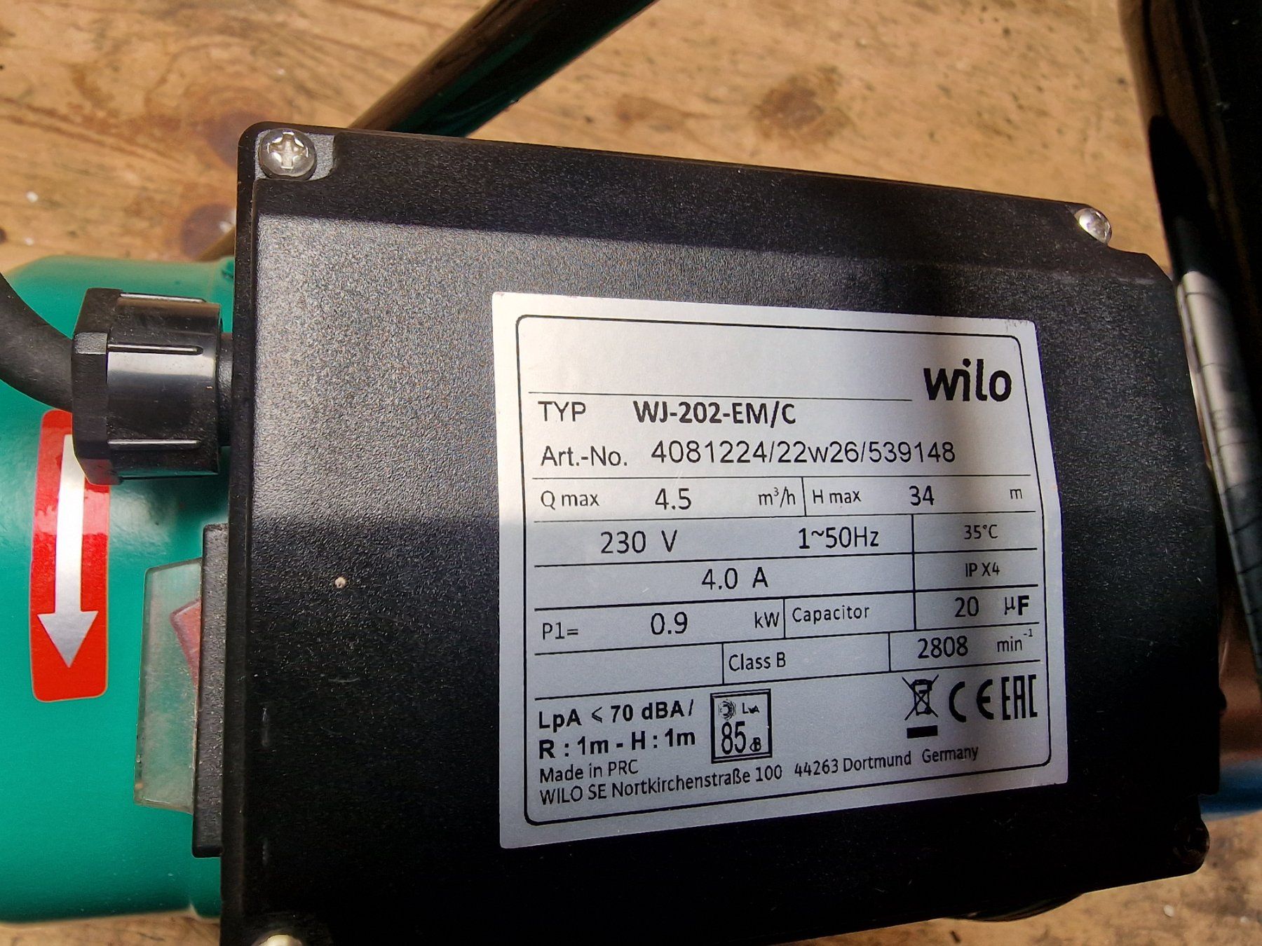 Wilo Pompe & Parti di ricambio: Hauswasserautomat Wilo-Jet – Usato da Niederscherli venduto da Morjil 1