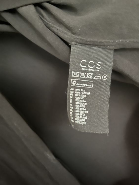 COS Seidenbluse schwarz Gr. 40 3