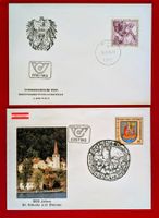 ÖSTERREICH FDC KUNST AUSST. ST WOLFGANG 1976 ST NIKOLA 1981