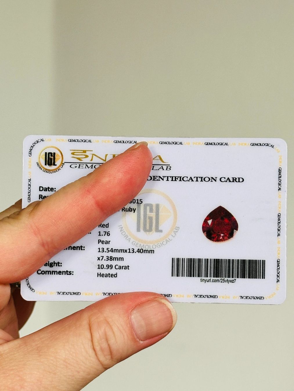 Pietre preziose: 10.99 Cts Certified – Nuovo e nell'imballaggio originale da Genève venduto da AWWA 5