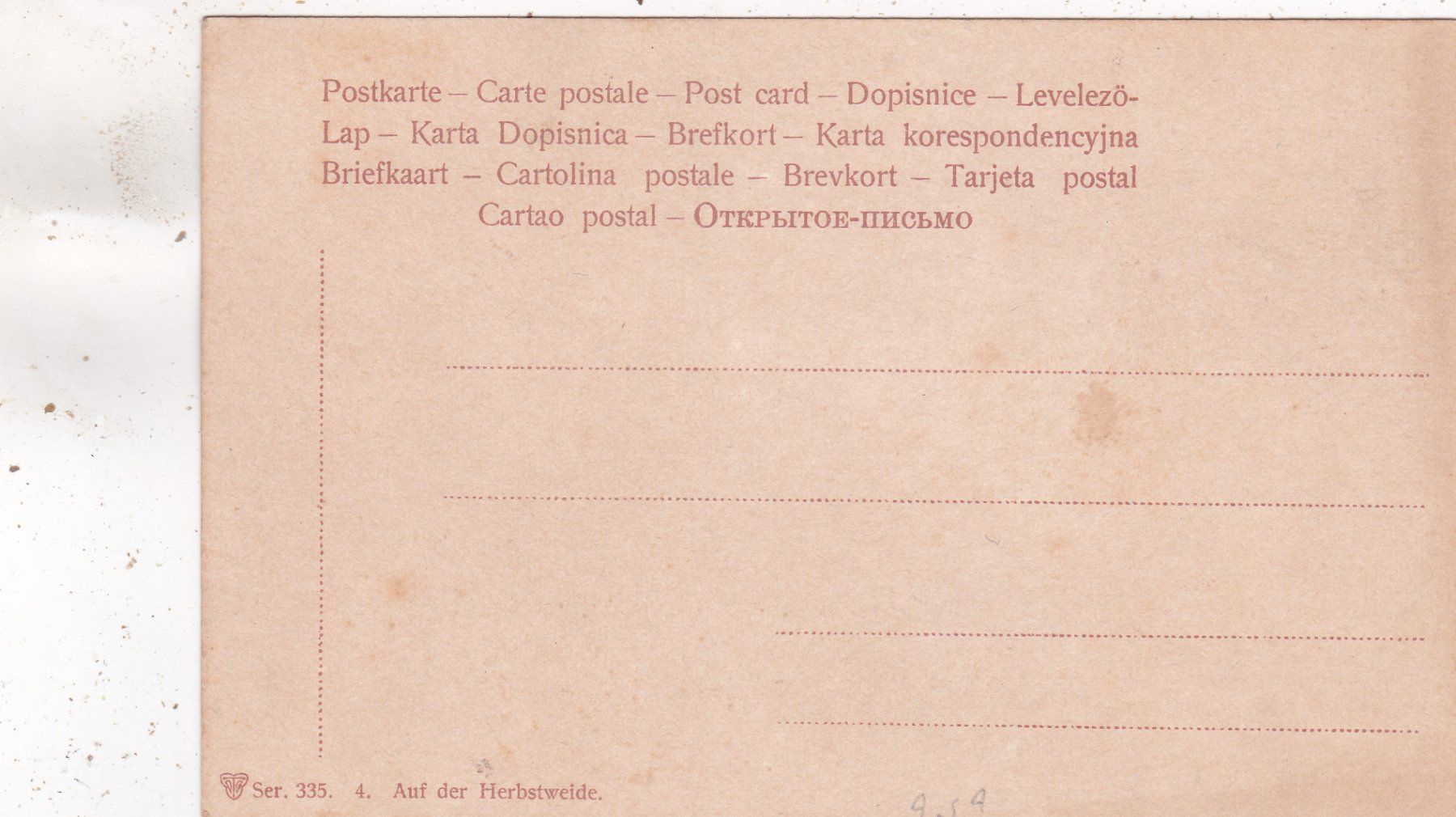 Cartes postales: Kitsch Landschaft Kühe Auf der Herbstweide – D'occasion à Herisau par Lisegrat2008 1