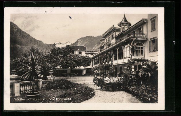 Cartes postales: Wolfenschiessen, Hotel Eintracht, Garten – D'occasion à Berlin par bartko-reher