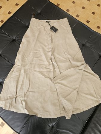 Massimo Dutti langer Leinenrock Gr. 40 – Neu mit Etikett