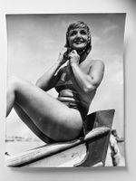 Grosses Foto um 1960 Elena Giusti in Venedig