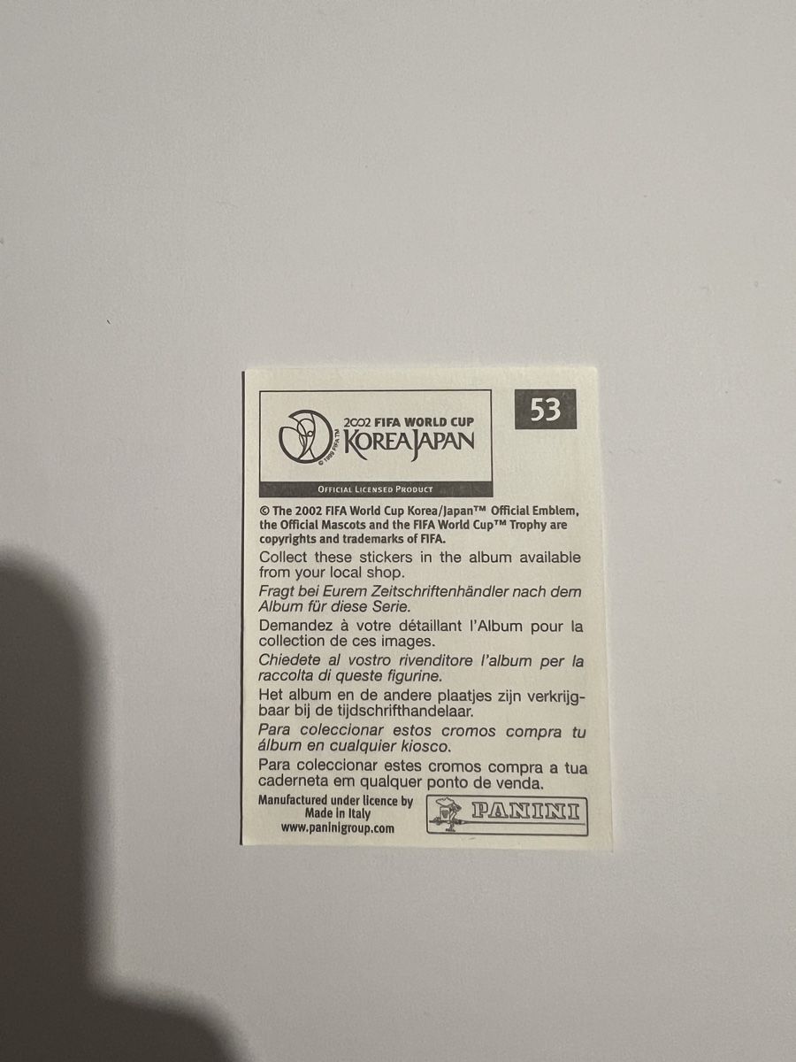 Panini Cartes à collectionner: Panini WM02 Bild – D'occasion à Willisau par Neiro77 1