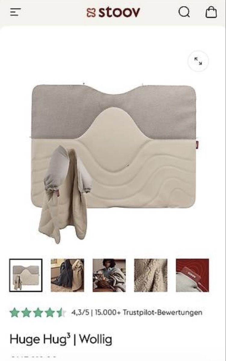 Wiegen & Stubenwagen: Stoov Huge Hug Wolle beige neuwertig – Gebraucht aus Affoltern am Albis von WeberBio