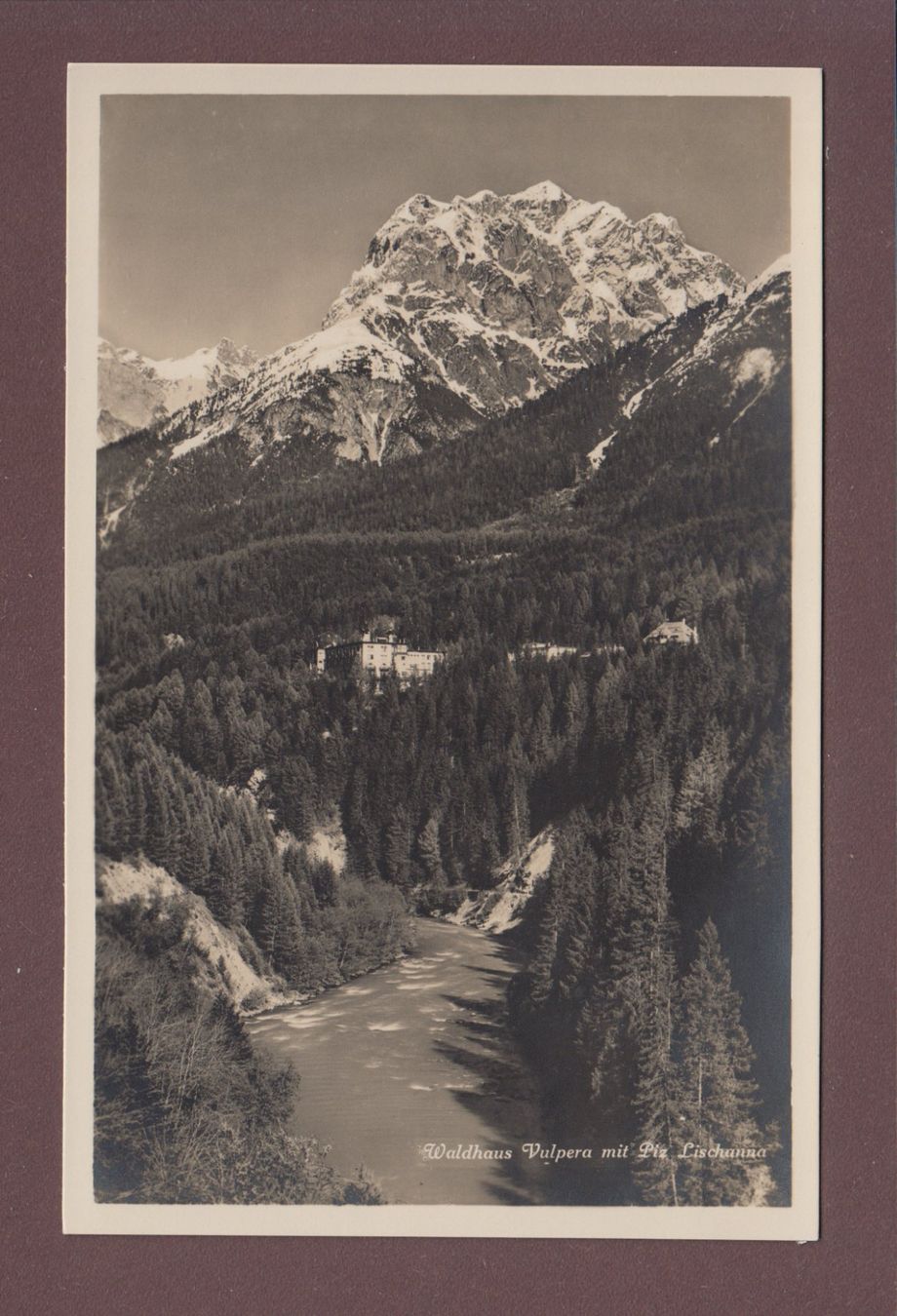 Cartoline postali: WALDHAUS VULPERA - Piz Lischanna – Usato da Pully venduto da nicecards