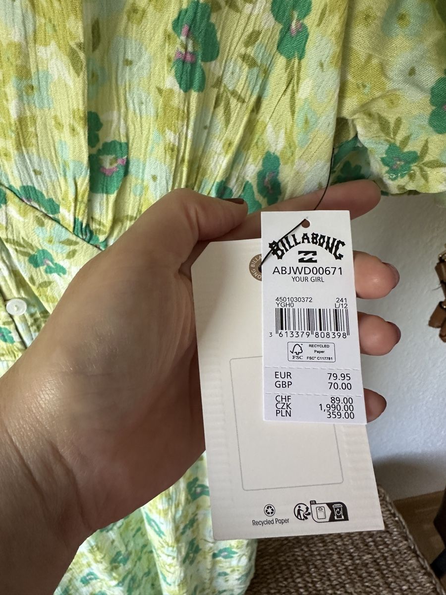 Billabong Vestiti: Jolie robe fleurie Billa Bong – Nuovo e nell'imballaggio originale da Genève venduto da Kamill79 4