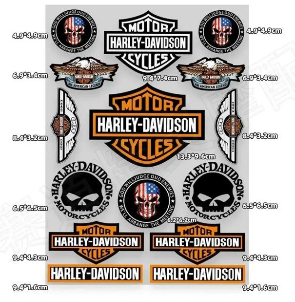 Sticker: Sticker Harley Davidson Divers – Nuovo e nell'imballaggio originale da Allens venduto da MADE.IN.ROCK.N.ROLL 1
