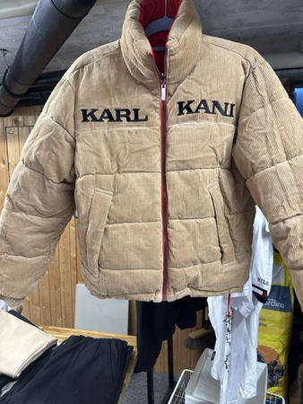 Karl Kani Cord Puffer Jacke Beige guter Zustand