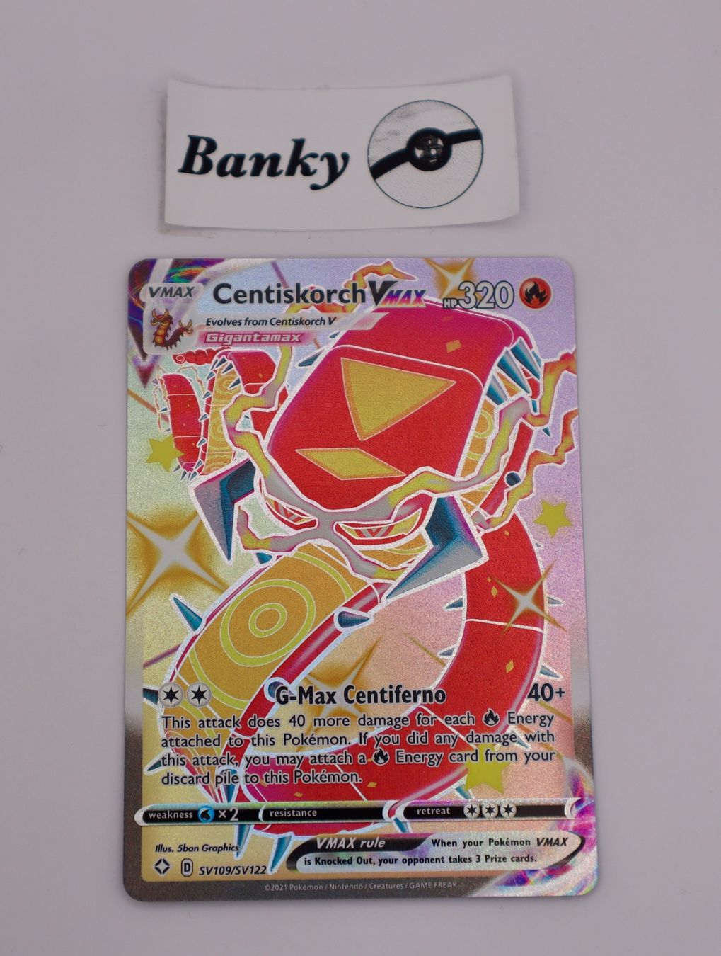 Pokémon Carte collezionabili: Pokemon Centiskorch Vmax  NM EN – Usato da Biel-Benken BL venduto da Banky