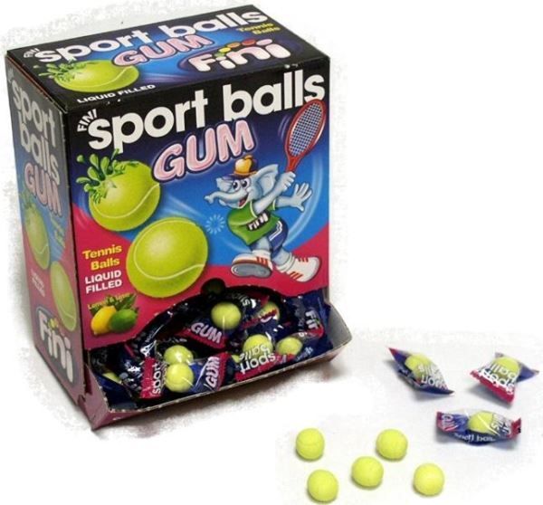 Chewing gum Balles de Tennis - boîte de 200