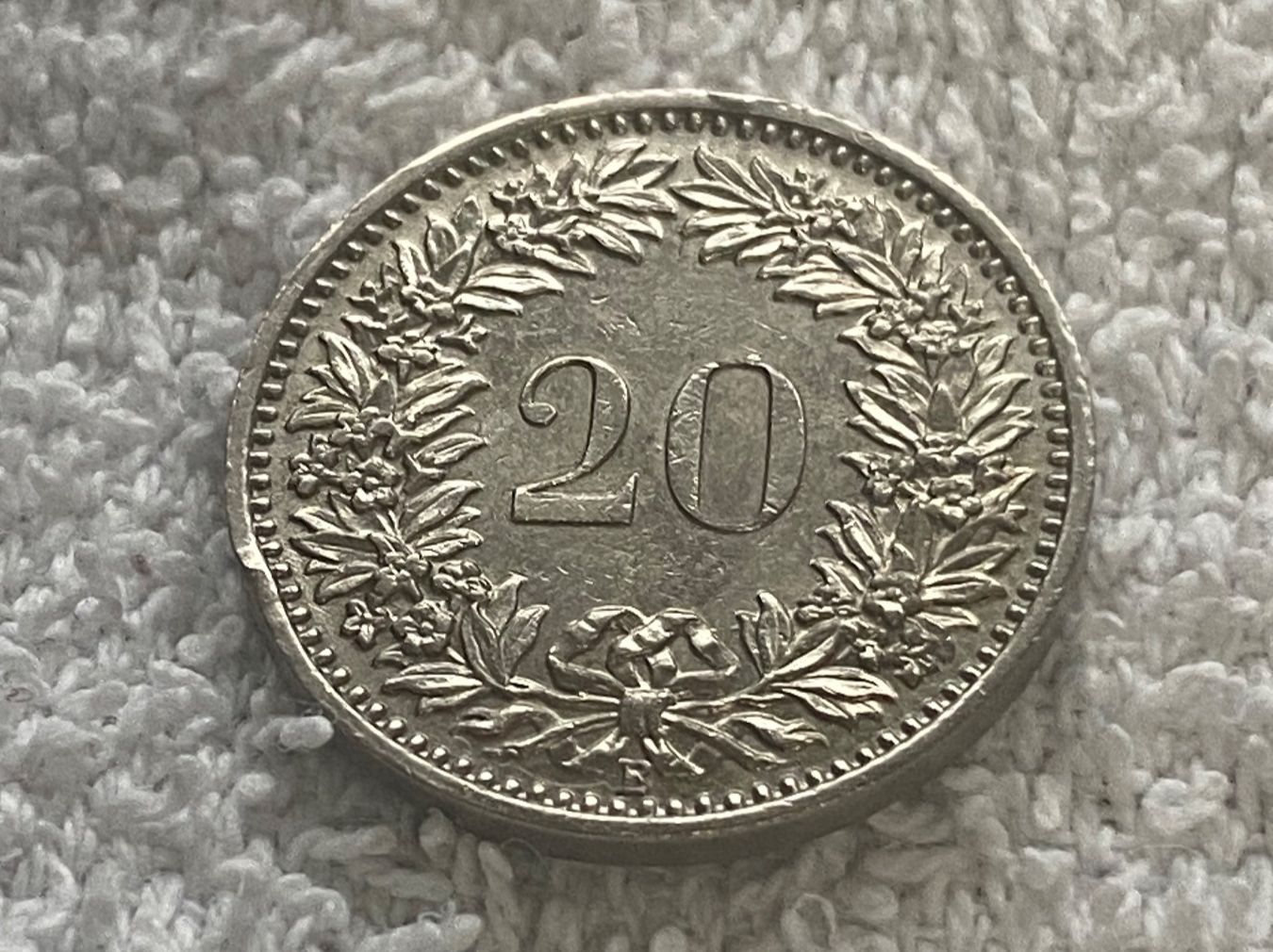 Alle Münzen: 20 centimes/rappen 1956 – Gebraucht aus Nyon von Ilmi09 1