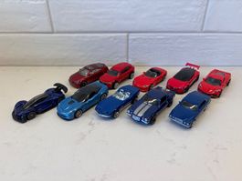 Matchbox et Hotwheels lot de 10 voitures 1/64