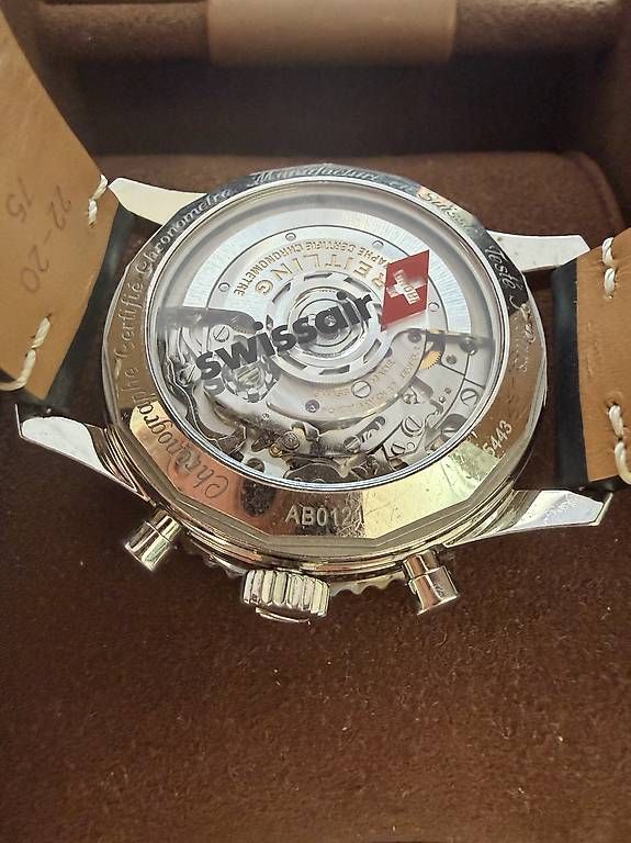 Breitling Orologi: Breitling Navitimer 1 B01 Chronograph Swissair – Usato da Zürich venduto da timeio 9