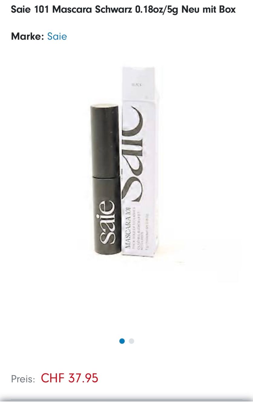 Make-up: Saie Mascara 101 Black 10g NEW – Neu und originalverpackt aus Dübendorf von VSAngel 2