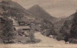 Alte Ansichtskarte "Praz de Fort" Vintage gel. 1920