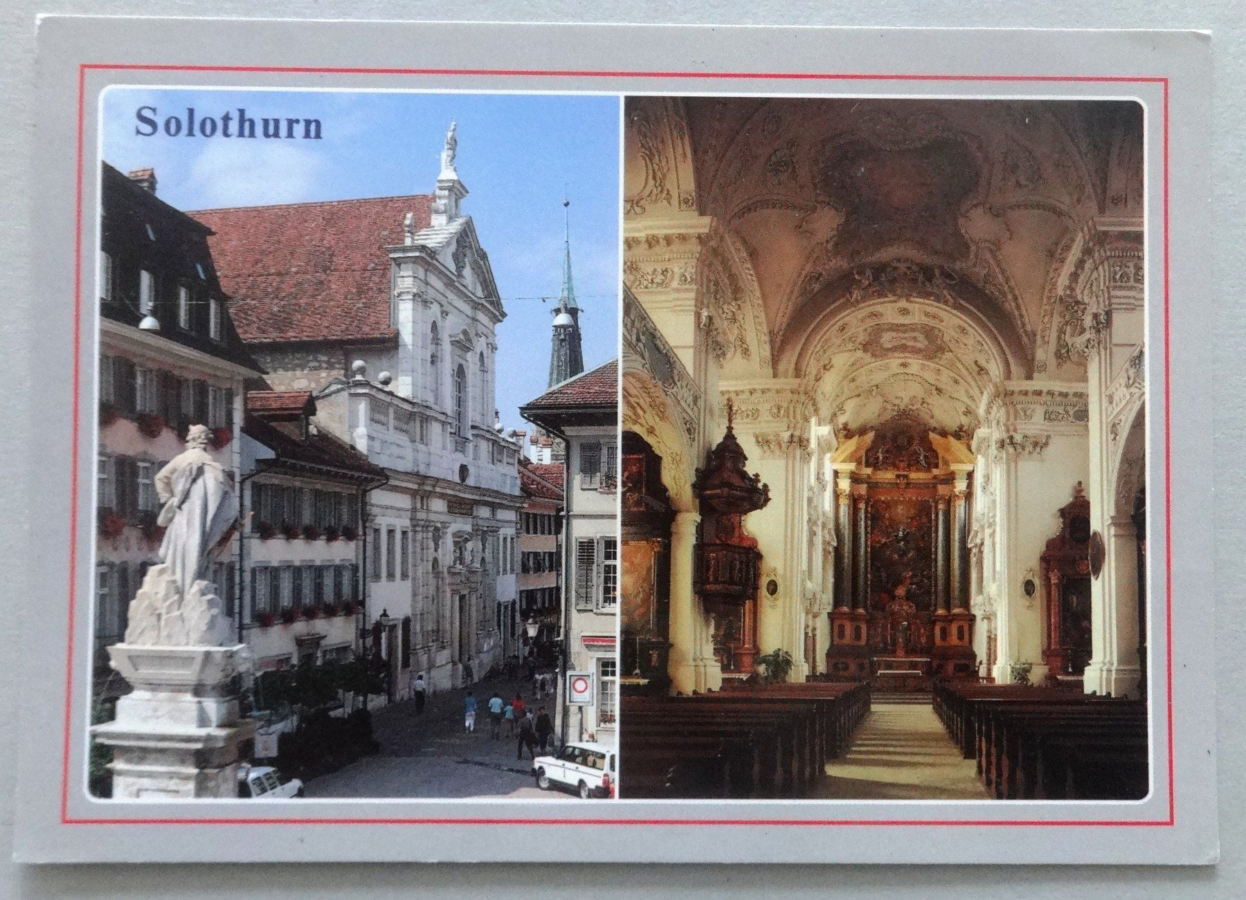 Cartoline postali: Solothurn, Jesuitenkirche – Usato da Fétigny venduto da Billy2miny