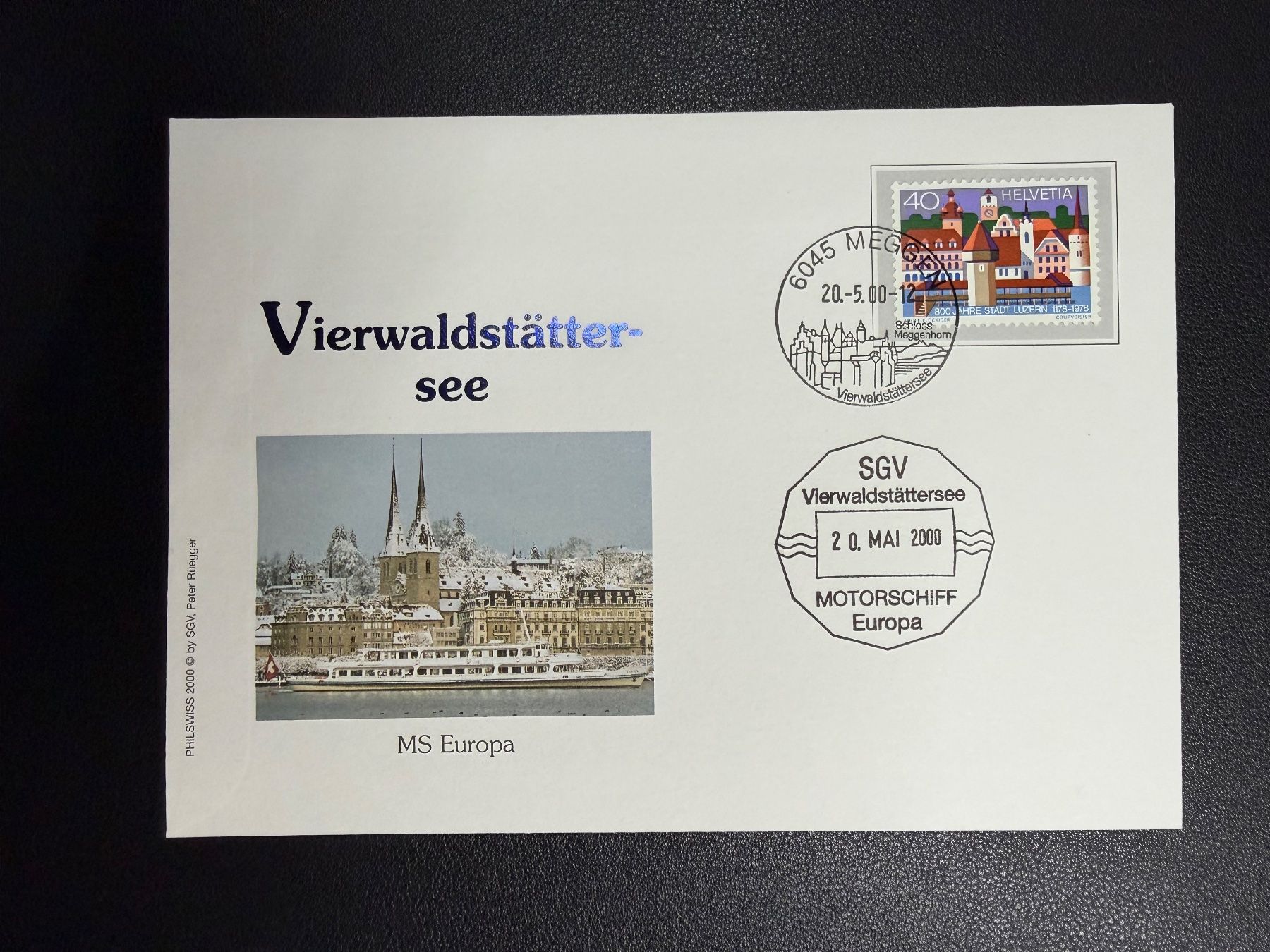 Tous les timbres: Schweizer Schiffspost Vierwaldstättersee MS Europa 2000 – D'occasion à oberrüti par jeanmei