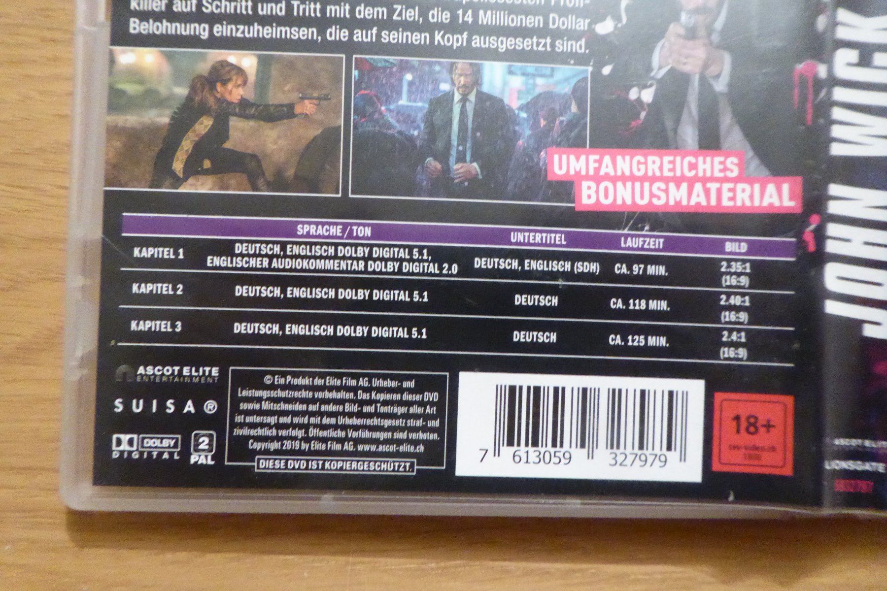 Alle DVDs: 3x DVD John Wick Trilogie – Gebraucht aus Allschwil von Summelsarium 2